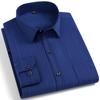 Men's Long Sleeve Shirt Non Ironing Plus Size Plaid Stripes Business Casual Dress Shirt Stylish Office Wear For Elegant Men