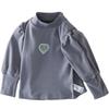 Girls' Half-High Collar Long-Sleeve Thermal Base Layer T-Shirt