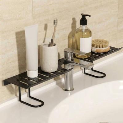Water Drainage Faucet Storage Shelf Carbon Steel Cosmetic Storage Box Kitchen Sink Shelf  Washstand