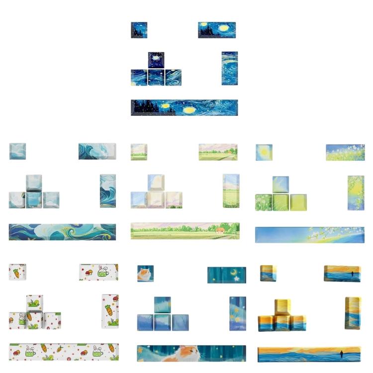 8Klawiszowe Spersonalizowane Klawiatury Mechaniczne Nakładki na Klawisze ESC Enter Spacja 6.25u PBT Oryginalny Profil Nowatorska Pokrywa Klawiszy Klawiatury DIY