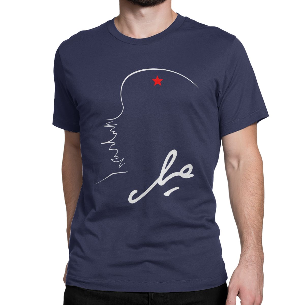 

Che Guevara Signature Guerrilla Icon Revolution T-Shirts Men Fun 100% Cotton Tees Crew Neck Short Sleeve T Shirt Clothing 4XL