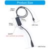 Large Power 2A USB Male to Female Connector Short Cable Manual Switches Operate Travel Friendly Designs for Electronics