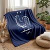 Frankreich Nationalmannschaft Thema Decke Weiche Flanelldecke Plüsch Überwurfdecke Gemütliche Sofa Bettdecke für Heimdekoration