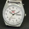 REFURBISHED SEIKO 5 AUTOMATIC 6309A VINTAGE JAPAN MENS WHITE WATCH a441321-5 Sk-a441321