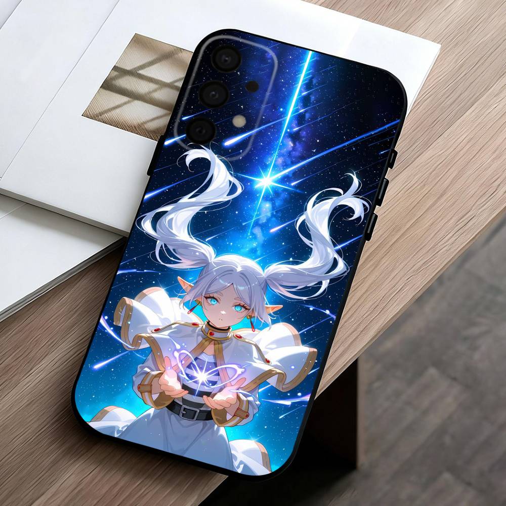 Manga Frieren Beyond Journeys End phone Case For Samsung Galaxy A73,A72,A71,A70,A53,A52,A51,Others Soft Black Shell