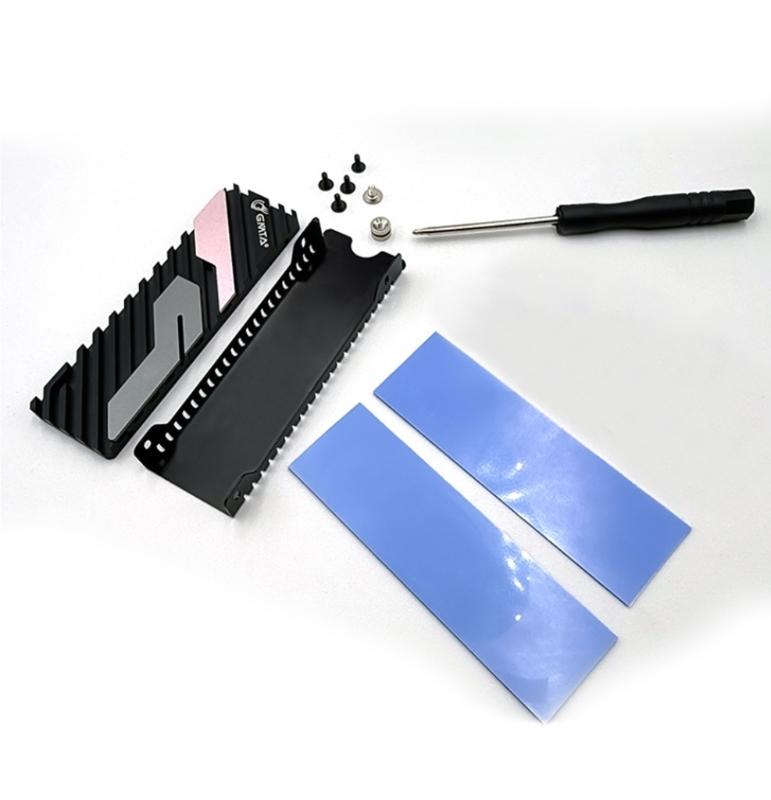 Aluminum Cooling System Radiator For M.2 NVME Solid Disk Drive Game Consoles Compatibility Heat Dissipation Solution