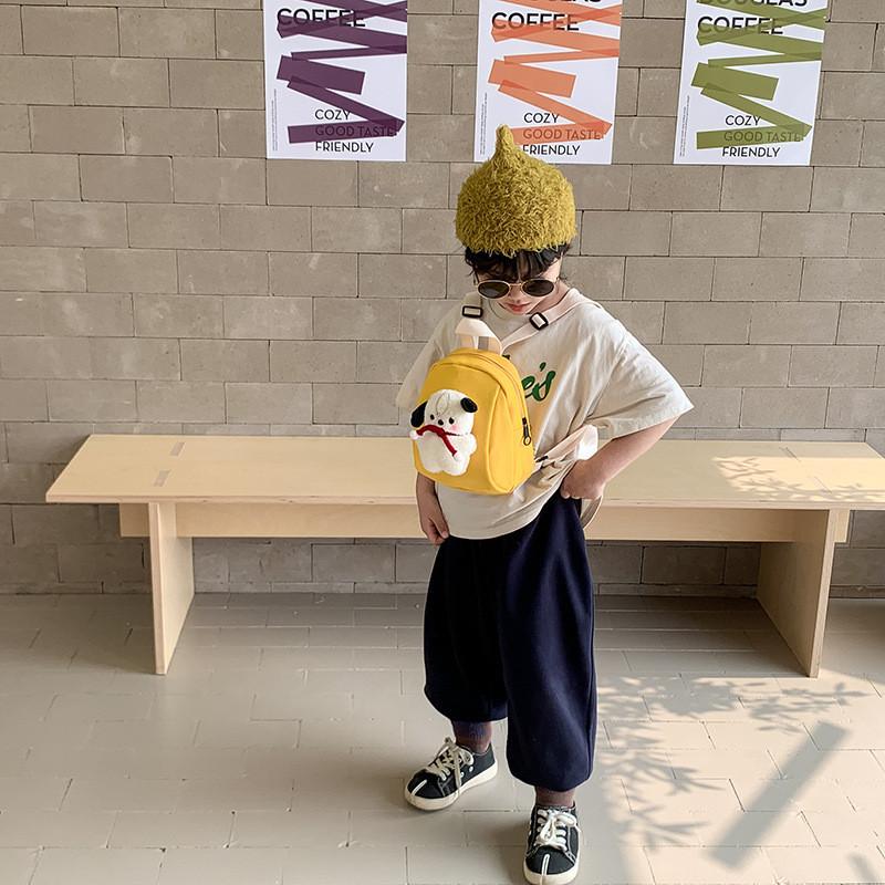 Cute And Stylish Kids Canvas Backpack For Preschoolers Fun Animal Design With Double Shoulder Straps