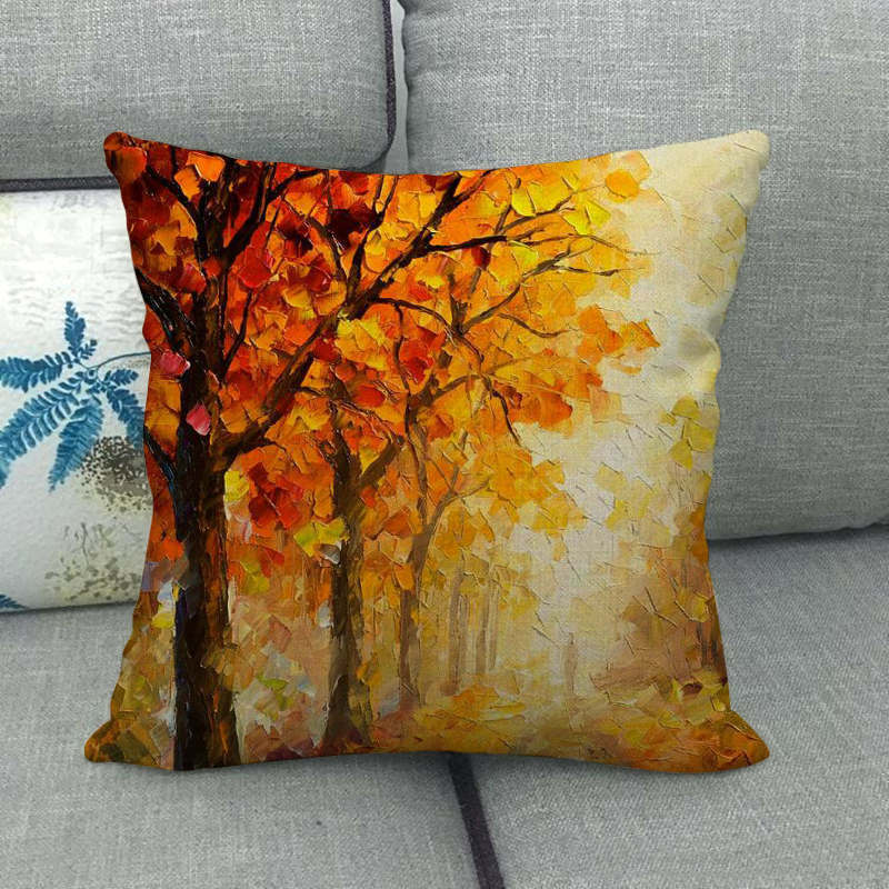Painted Character Series Digital Printing Short Plush Pillow Covers Decorative For Car Sofa Office Cushion Cover Home Goods