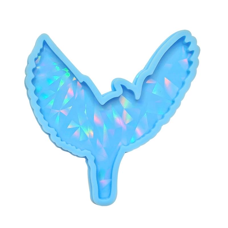 Shiny Glossy Silicone Eagle Holographic Molds Light Shadow Pendant Mold DIY Ornaments Jewelry Epoxy Crafting Mold