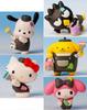 Sanrio Characters Paint Figure Cool Pop Ver. x Complete Set of 5, Gachapon Capsule Toy