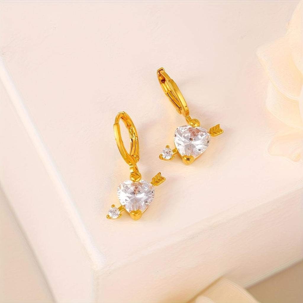 Exquisite Rhinestone Pendant Earrings – Simple, Modern Cold Style for Women