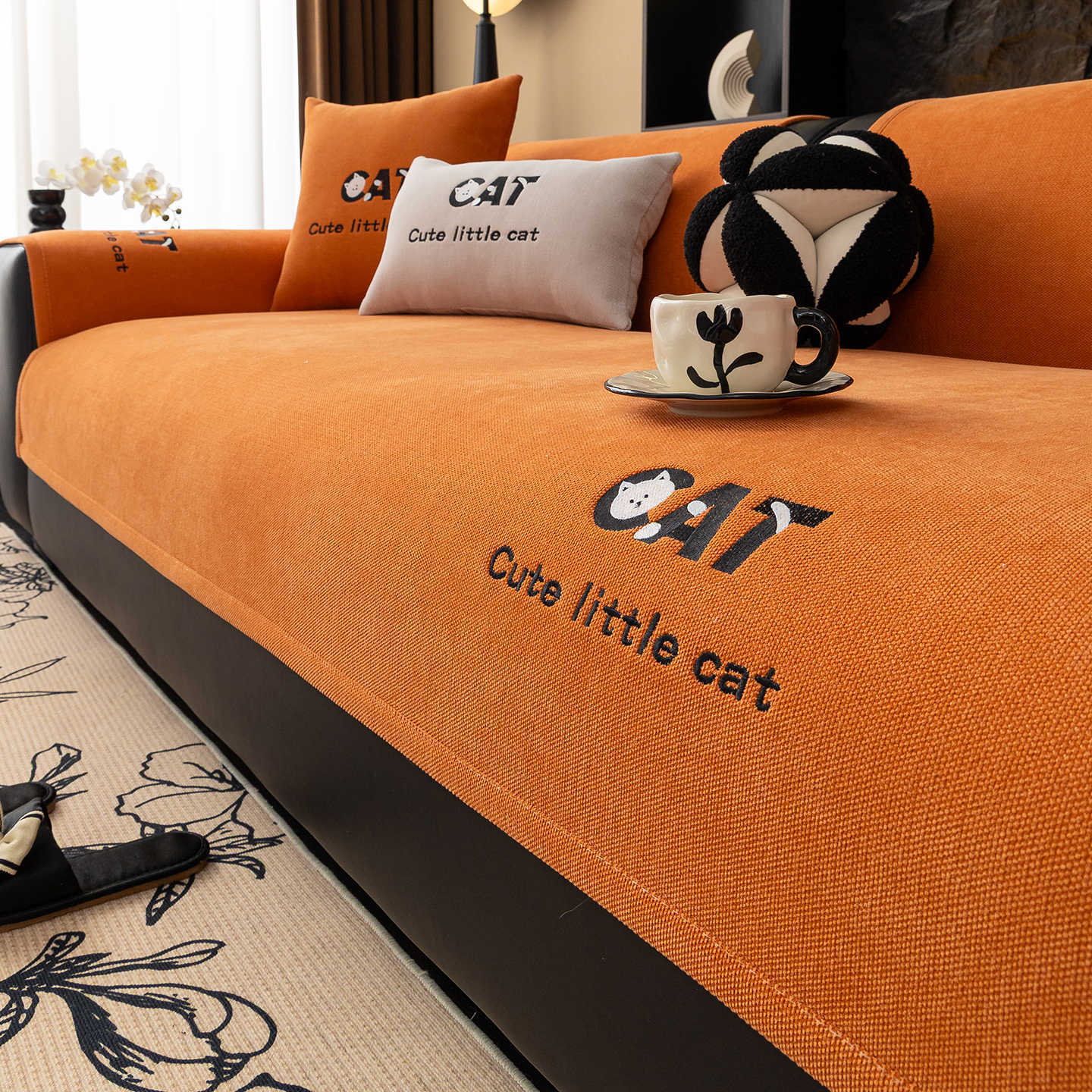 

Four Seasons Universal Chenier Sofa Cushion 2025 New Fixed Non-slip Light Luxury Premium Anti-cat Scratch Sofa Cover 30 * 50Cm set