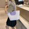 2025 New Woven Women's Bag Premium Simple Handbag Straw Bag Crossbody Holiday Cotton Rope Tote Bag Large Capacity