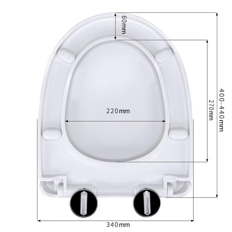 MDNG One-Button U-Shaped Toilet Seat Cover