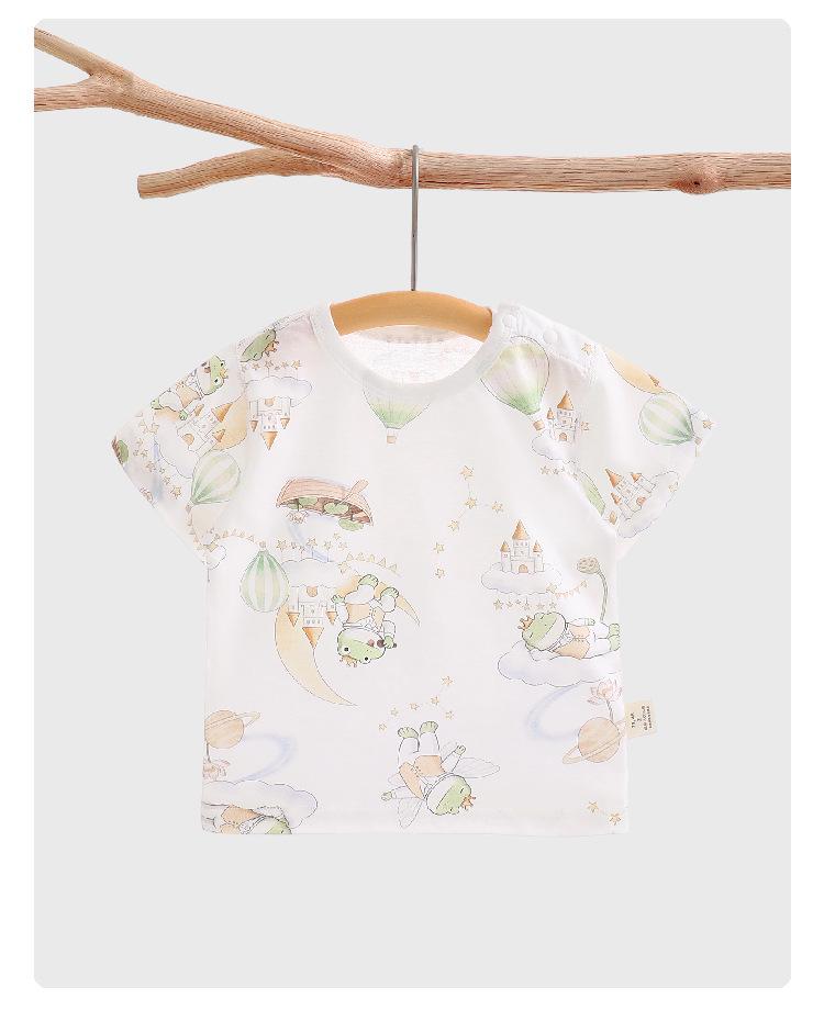 Summer Kids’ Short Sleeve Cotton T-Shirt: Breathable, Sweat-wicking, Skin-friendly