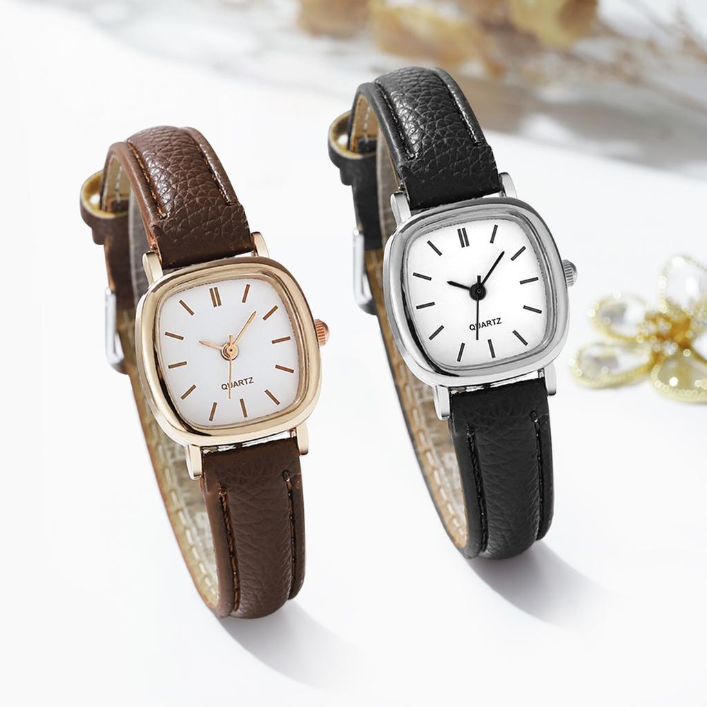 2 Pezzi Orologi Donna Orologio di Coppia Orologio da Polso al Quarzo Donna Orologi in PU Lether Orologio da Donna Regalo per Festival relogio feminino