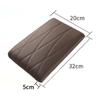 Napa Leather Memory Foam Car Armrest Mat Booster Console Universal Center Cushion Stripe Rhombus Embroider Armrest Seat Box