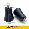 10Pcs Rubber Adjustable Feet Pad With Screw M6 M8 M10 Table Chair Balck Leveling Foot Pad Furniture Leg Anti-shock Protection