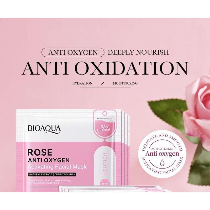 BIOAQUA - Rose Anti Oxygen Activating Facial Mask