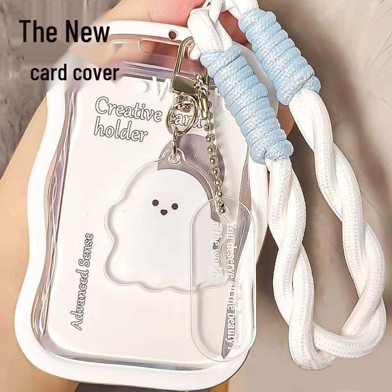 Transparent Card Holder for Student and Work IDs - Durable Sleeve for Bus, Subway, and Meal Cards