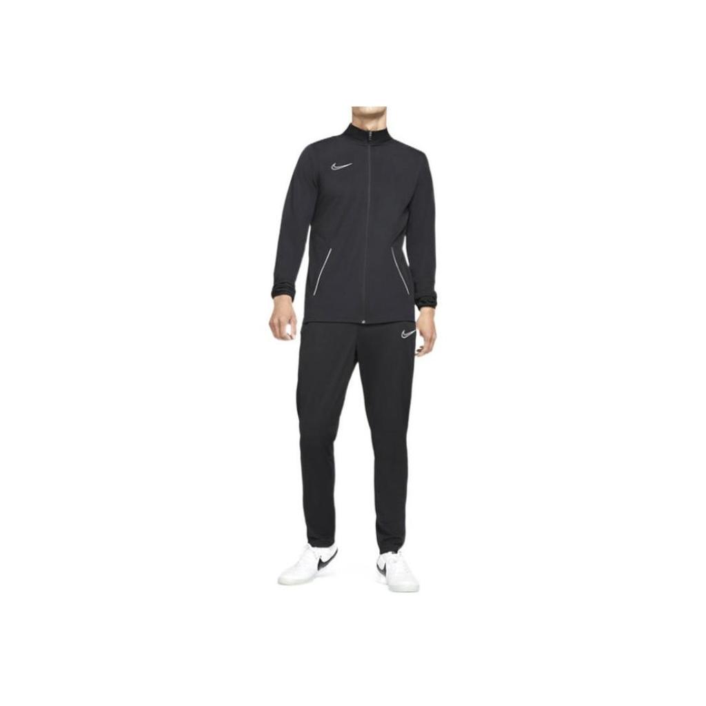 Nike Training Running Warm-Up Zip Jacket And Long Pants Sportswear Set Men Sportswear Black CW6131-010