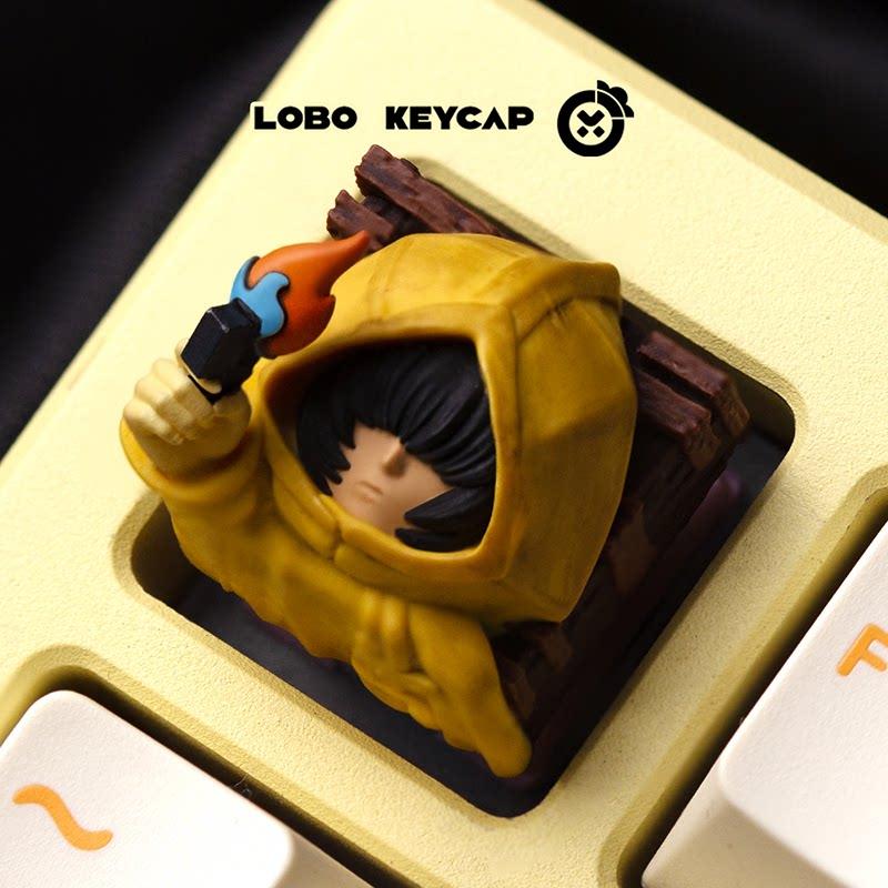 New Anime Little Nightmares Series Personalization Mechanical Keyboard Light-Transmitting Workmanship Keycap Esc Periphery Gifts