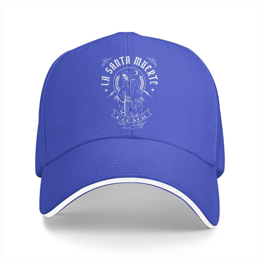 La Classic Basebollkepsar Keps med skärm Mexikanskt Dödskalle Santa Muerte Solskyddshattar för Män Kvinnor