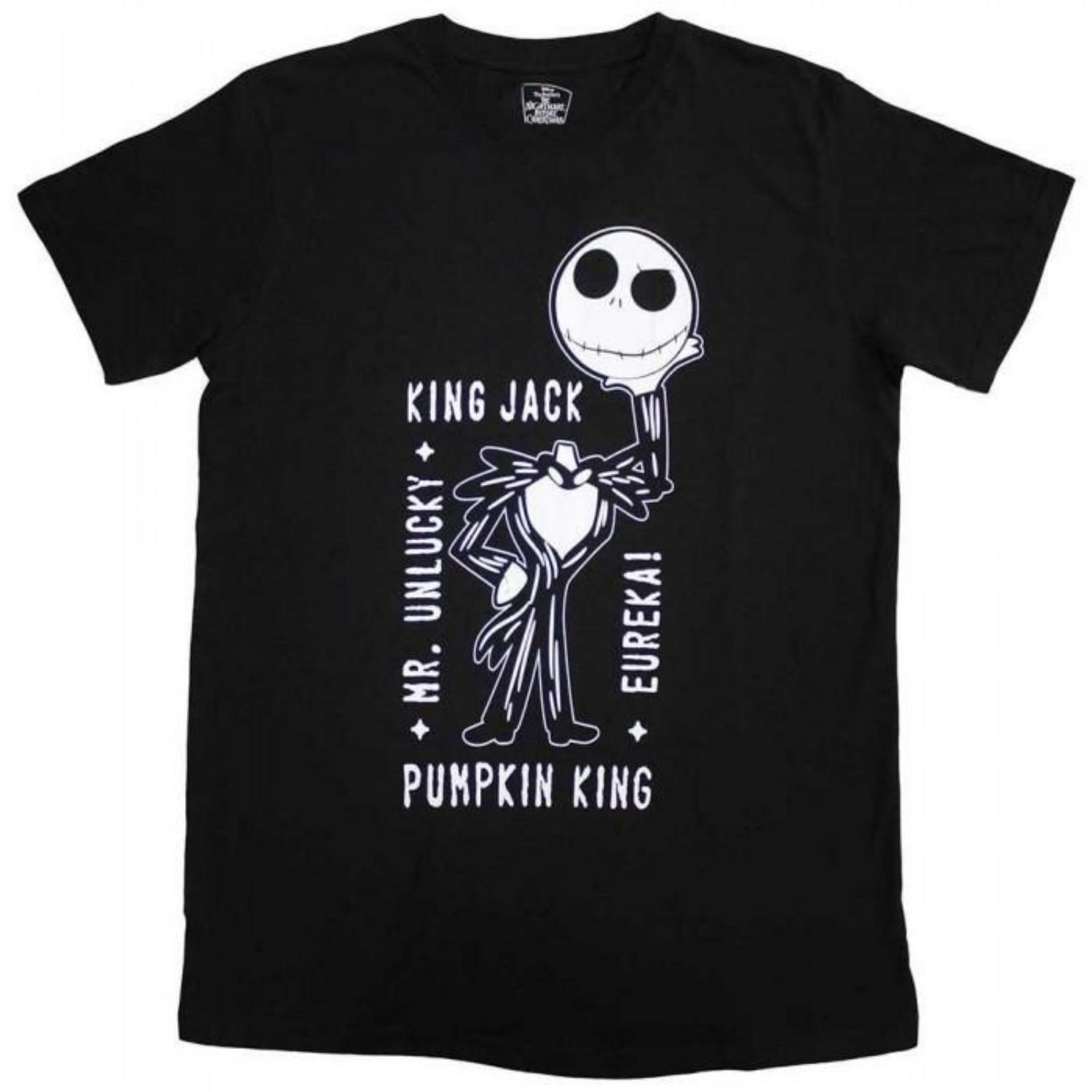 The Nightmare Before Christmas Unisex Adult Headless Jack Skellington T-Shirt S