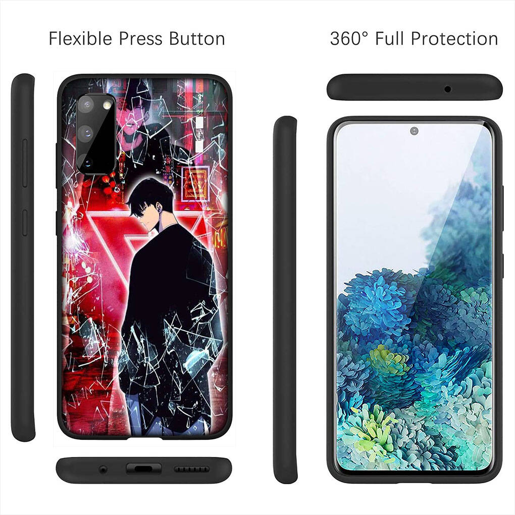 for Samsung Galaxy S25 S24 iPhone 17 16 15 Xiaomi Redmi Note 14 13 12 11 Plus Pro Max XR Phone Case Solo Leveling Sung Jinwoo Arise OPPO Huawei Cover