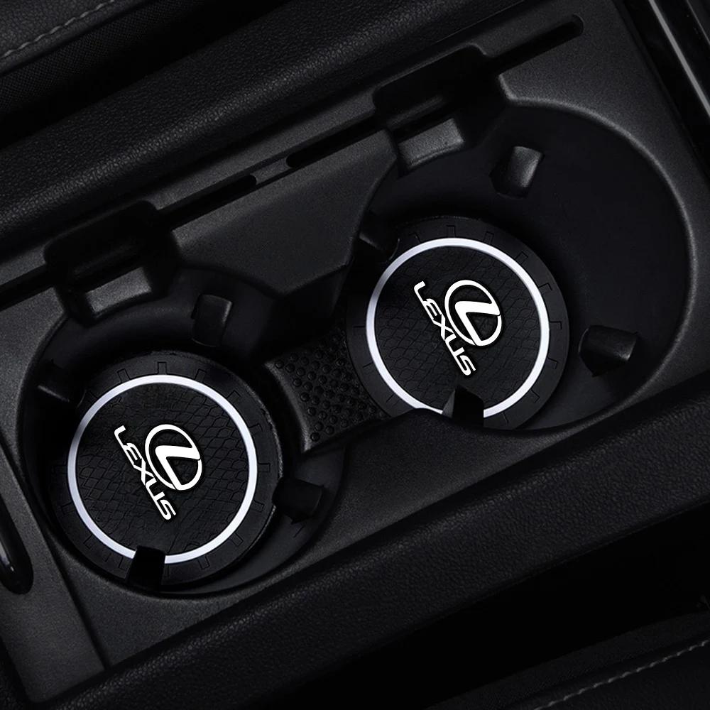 

Car Anti-Slip Silicone Coaster Waterproof Water Cup Mat For Lexus ES300 RX330 RX300 GS300 IS250 IS200 CT200h IS300 NX RX HS SC