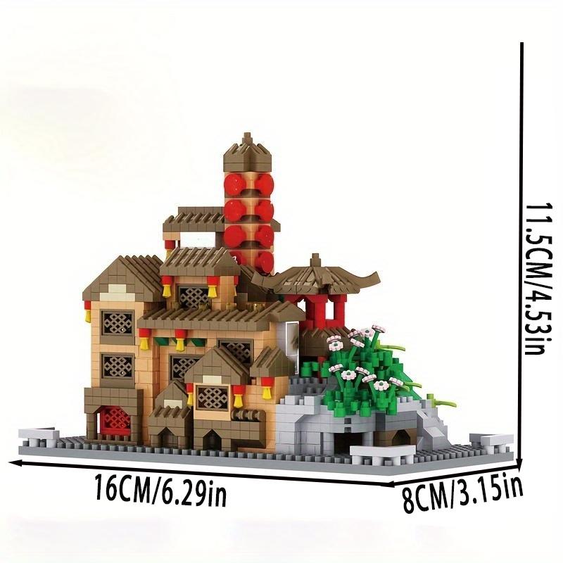 1870 Pieces, Famous Landmark Building Blocks, Hongyadong Handmade Building Block Assembly Toys, Abs Material, Mixed Color Building Block Assembly
