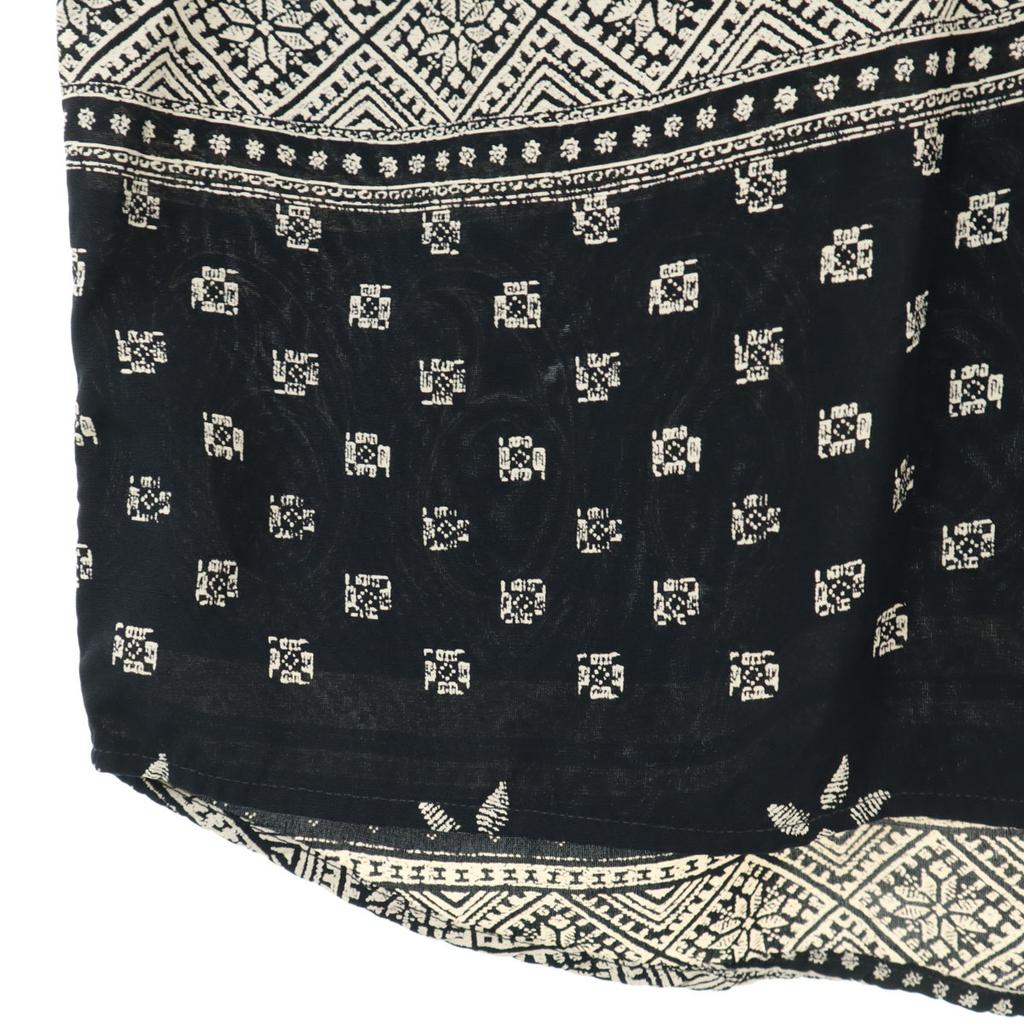 signe incognito 80s 90s Euro Old Paisley Pattern Long sleeve shirt black Men's Used