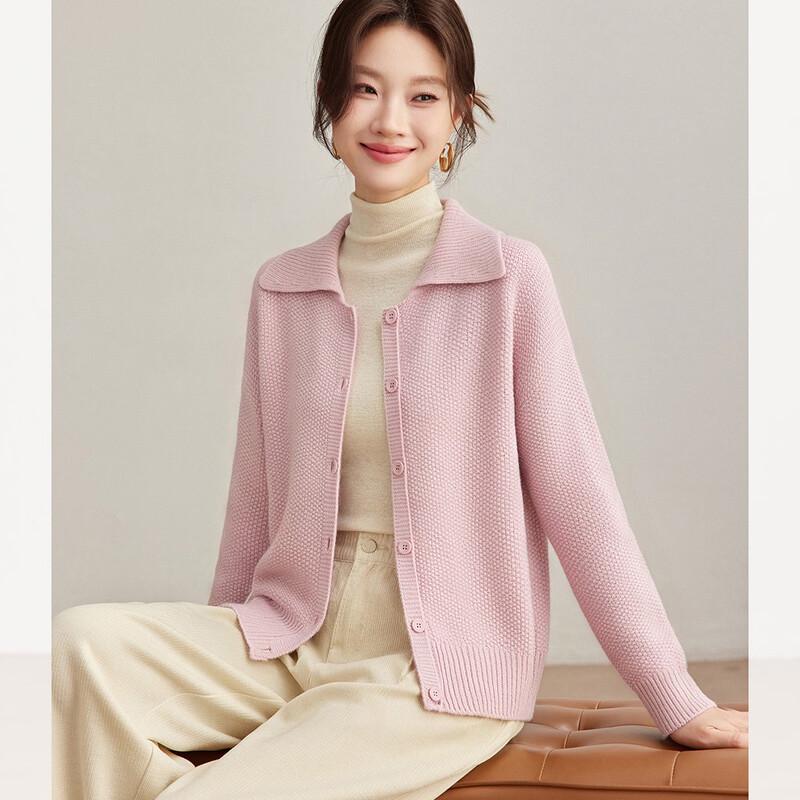 Luxury 100% Wool Cropped Knit Cardigan