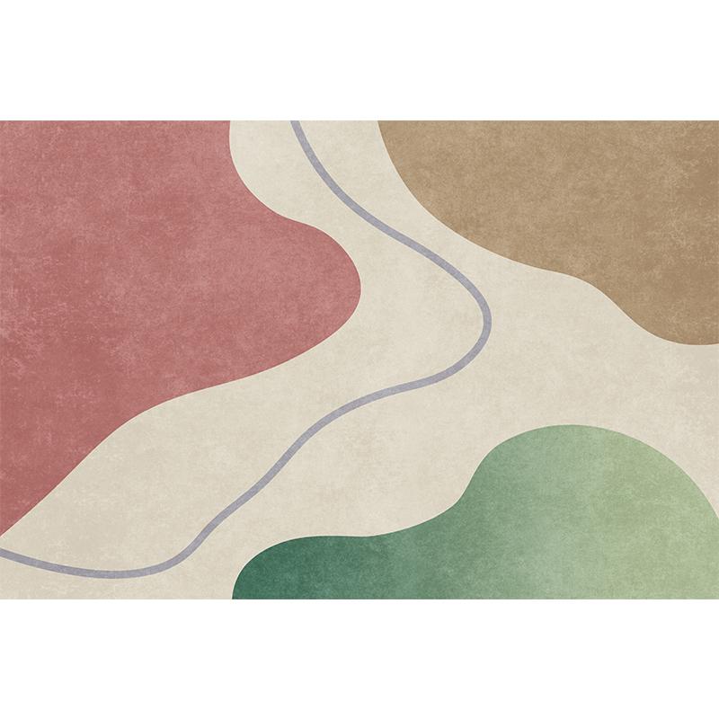Geometric Style Living Room Rugs Decoration Bedroom Deluxe Anti Slip Floor Mats Large Area Carpet Rug Flannel Carpet Washable