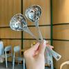 New Fish Scale Long Handle Soup Skimmer and Ladle – Ideal for Hot Pot and Restaurant Serving