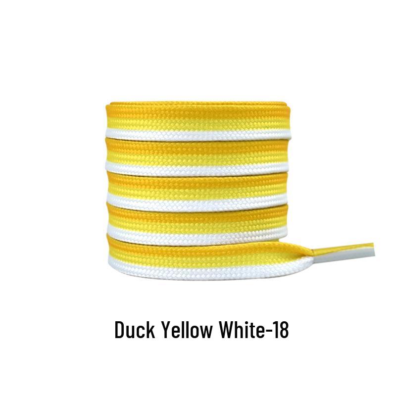 Three-Color Patchwork Macaron Shoelaces for Canvas, White Shoes - AJ1, AF1, Dunk