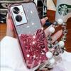 3D Butterfly Phone Holder Bead bracelet Glitter Case for Xiaomi Redmi 15C 15 14C 13C 13X Note 15 14 13 Pro Plus 14S Stand Cover