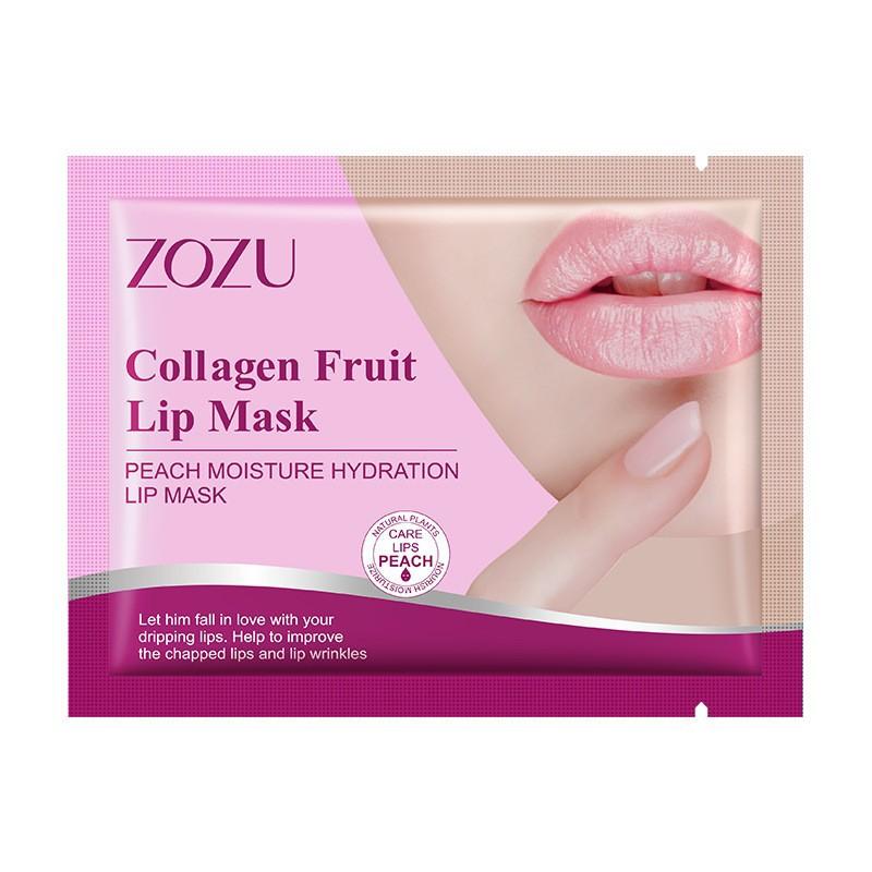 ZOZU Collagen Crystal Lip Mask Маска для губ с мембраной для губ honey peach
