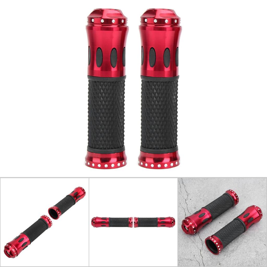 Universal Motorcykelstyre Skydd CNC Halkskydd Aluminium Gummi Handtagsskydd Tillbehör(Netto )