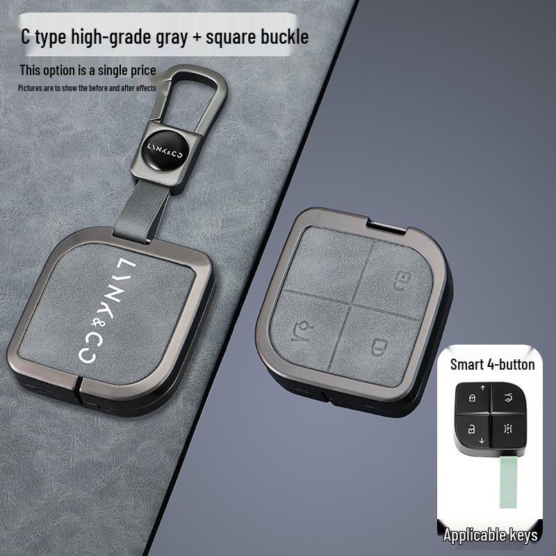 Lynk & Co 08 Key Case for 23-25 Models - Metal Protective Shell for Men's New Energy Cars