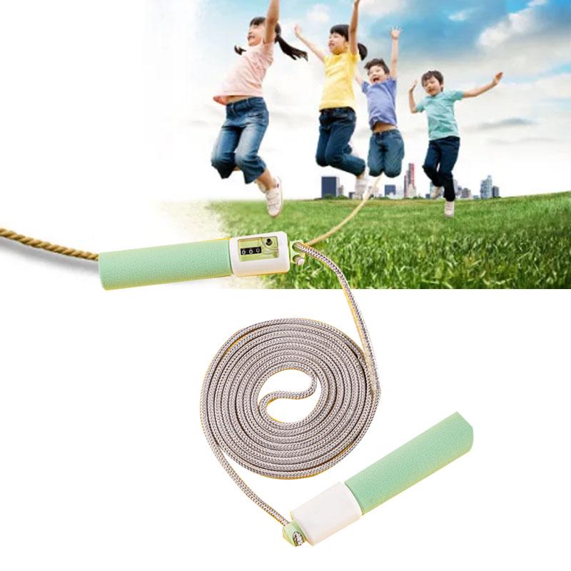Counting Rope Jump Skipping Fitness Adjustable for Children Adult Kindergarten Primary School