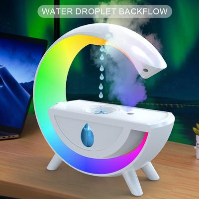 Umidificator de aer cu picături de apă Lumină de noapte RGB Anti-gravitație Mașină creativă pentru aromaterapie Difuzor de aburire pentru acasă Cadouri cool de vacanță