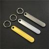 Anti-Loss Car Keychain Blank Plate Keyring Handbag Charm Creative Keychain Pendant Bag Decorations for Woman