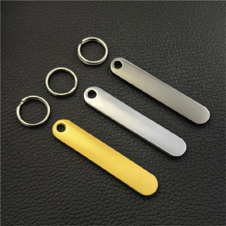 Anti-Loss Car Keychain Blank Plate Keyring Handbag Charm Creative Keychain Pendant Bag Decorations for Woman