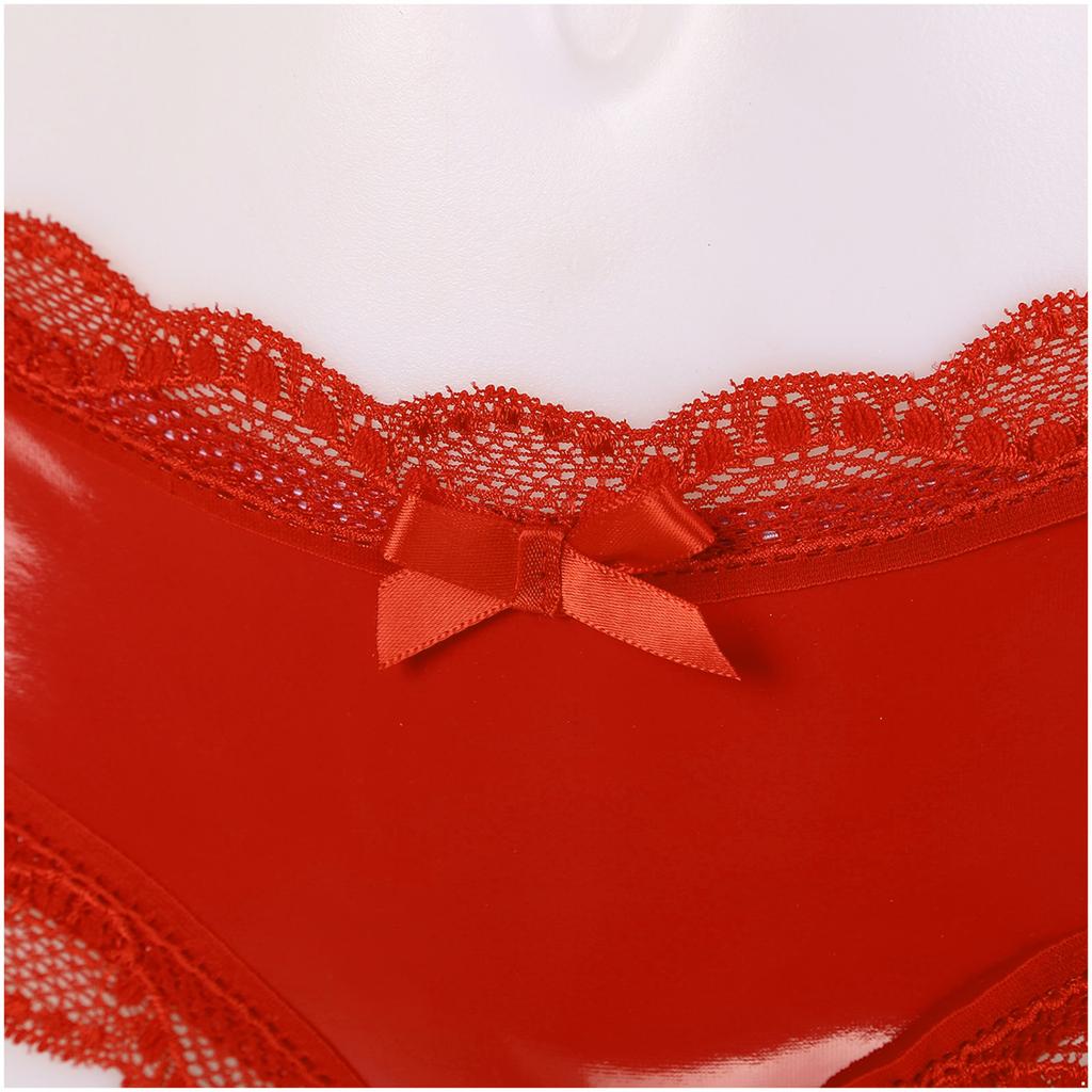 Women Ladies Sexy Lingerie Erotic Panties Wetlook Leather Latex Open Crotch PVC Crotchless Mini Briefs Shorts Knickers Underwear