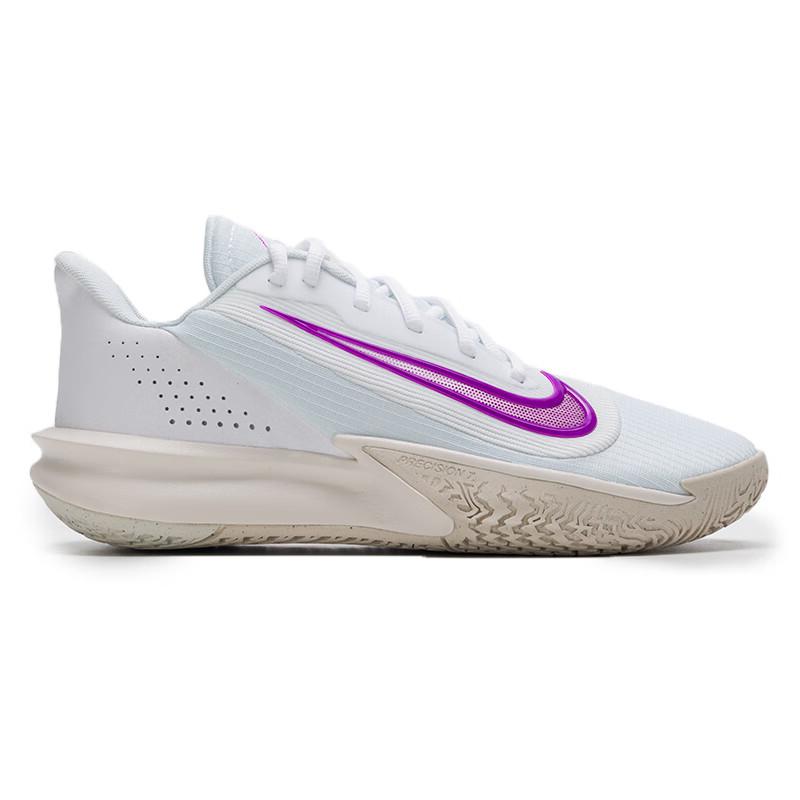 Nike Precision 7 White Vivid Purple Men Sneakers Light-Orewood-Brown Phantom HJ9153-100