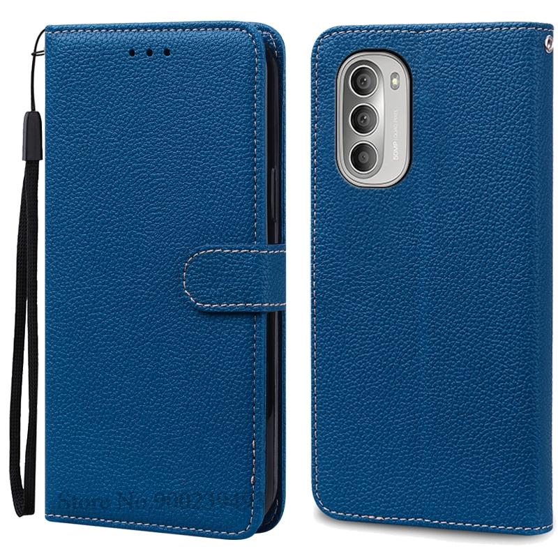 For Motorola G51 5G Deksel Lær Flip Lommebokdeksel For Moto G51 5G Deksel Mykt Silikondeksel For Motorola G51 5G Deksel Fundas