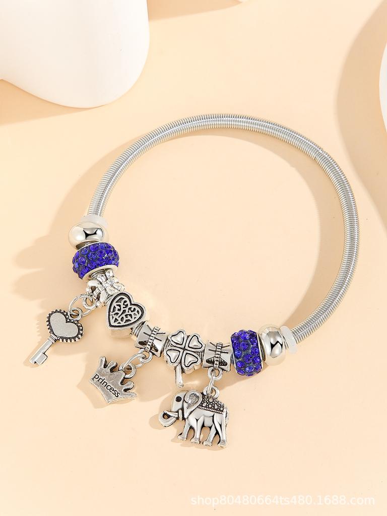 Fashion Multi-Element Rhinestone Beaded DIY Bracelet Jewelry