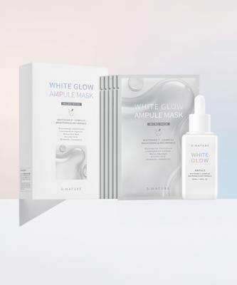 S-NATURE White Glow Ampoule 50ml + White Glow Ampoule Mask 5ea Set