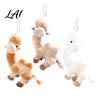 Backpack Accessory Plush Camel Bag Charm Stuffed Pendant with Bead Portable Chain Animal Plushie Handbags Purse Hanging Decoration Decorative